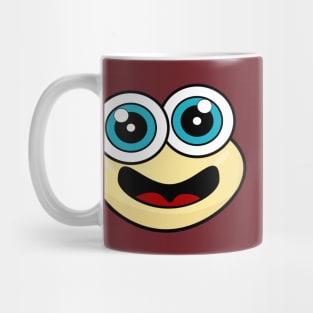 Anxious Funny Face Cartoon Mug